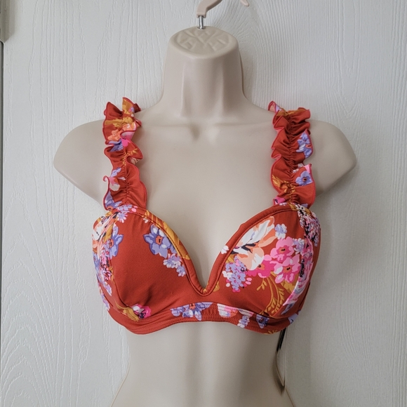 Sundazed Sky Ruffle Bikini Top - Picture 2 of 10